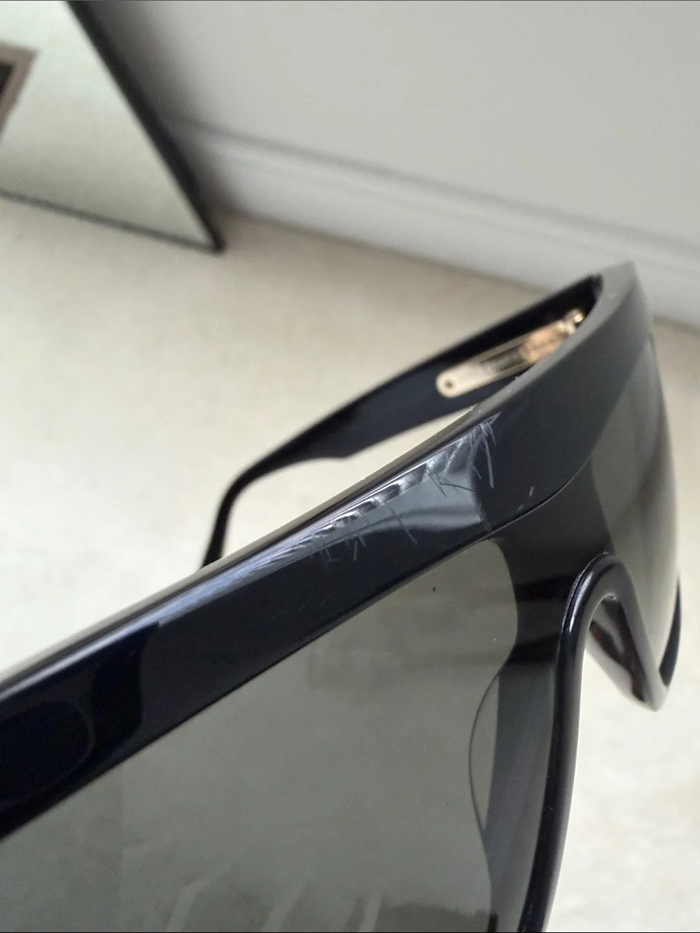 Victoria Beckham Black Sunglasses with Dark Lenses